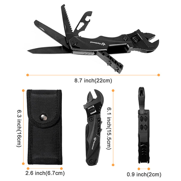 Hanboost M1 12-in-1 Multitool Wrench for Everyday Repairs and Outdoor Adventures