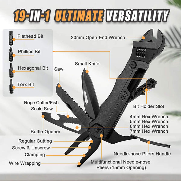 Hanboost M2 19-In-1 Multi-tool Wrench Camping Gear