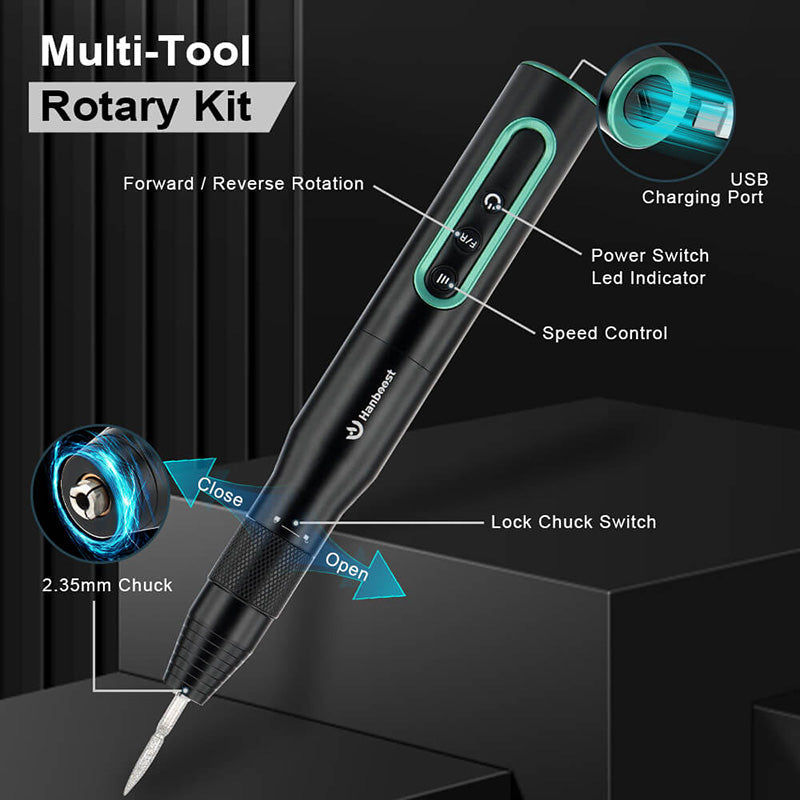Hanboost S2 Cordless Rotary Multi-Tool Kit Electric Grinder