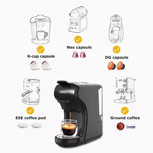 HiBREW H1A 4-in-1 Espresso Coffee Machine Hot & Cold Extraction