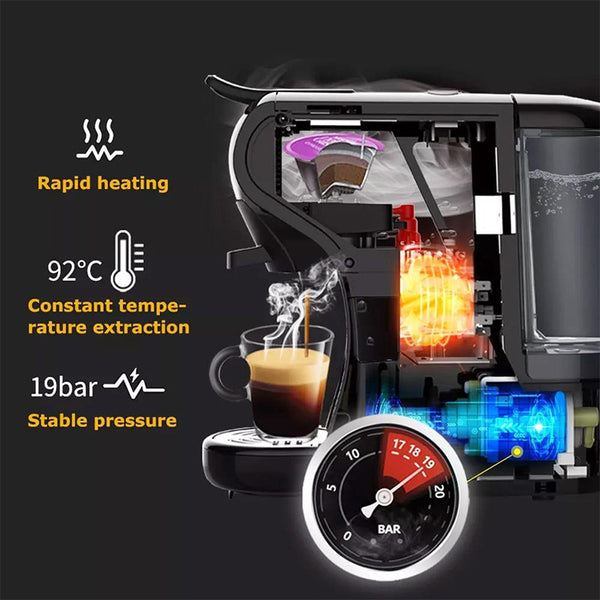 HiBREW H1A 4-in-1 Espresso Coffee Machine Hot & Cold Extraction