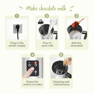 HiBREW M3 4-in-1 Multifunctional Milk Frother