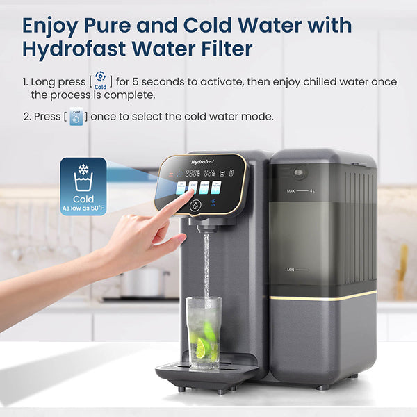 Hydrofast C100 Countertop RO Water Filter 6-Stage Filtration