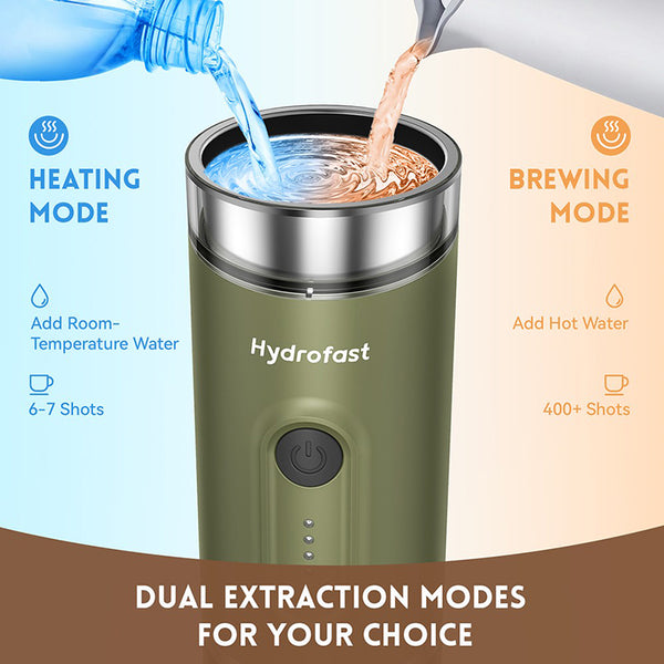 Hydrofast PO-100 Portable Espresso Maker Travel Coffee Machine