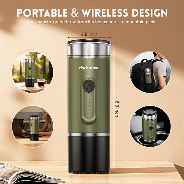 Hydrofast PO-100 Portable Espresso Maker Travel Coffee Machine
