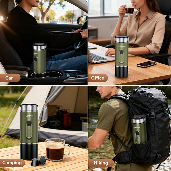 Hydrofast PO-100 Portable Espresso Maker Travel Coffee Machine