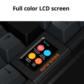 Infiverse INFI75 Teclado mecánico inalámbrico intercambiable en caliente con pantalla LED