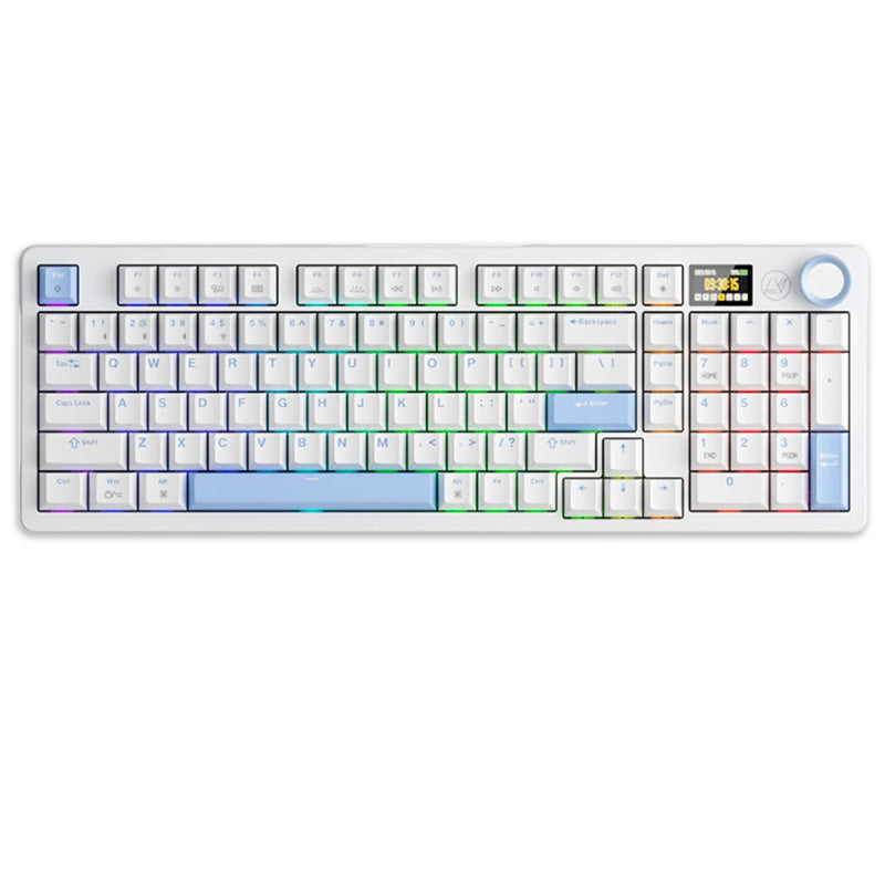 JAMESDONKEY RS2 3.0 LED-Bildschirm, kabellose mechanische Tastatur