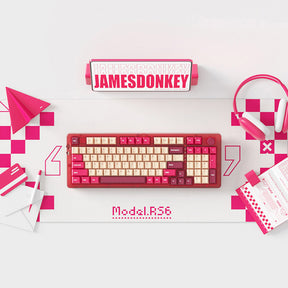 JAMESDONKEY RS6 Hot-Swap-fähige kabellose mechanische Tastatur