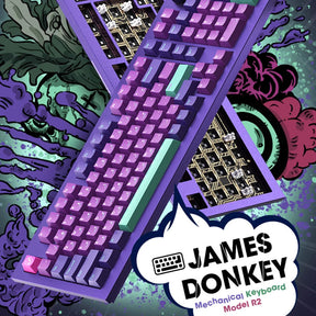 JAMESDONKEY RS2 Cyberpunk Aluiminum Wireless Mechanical Keyboard