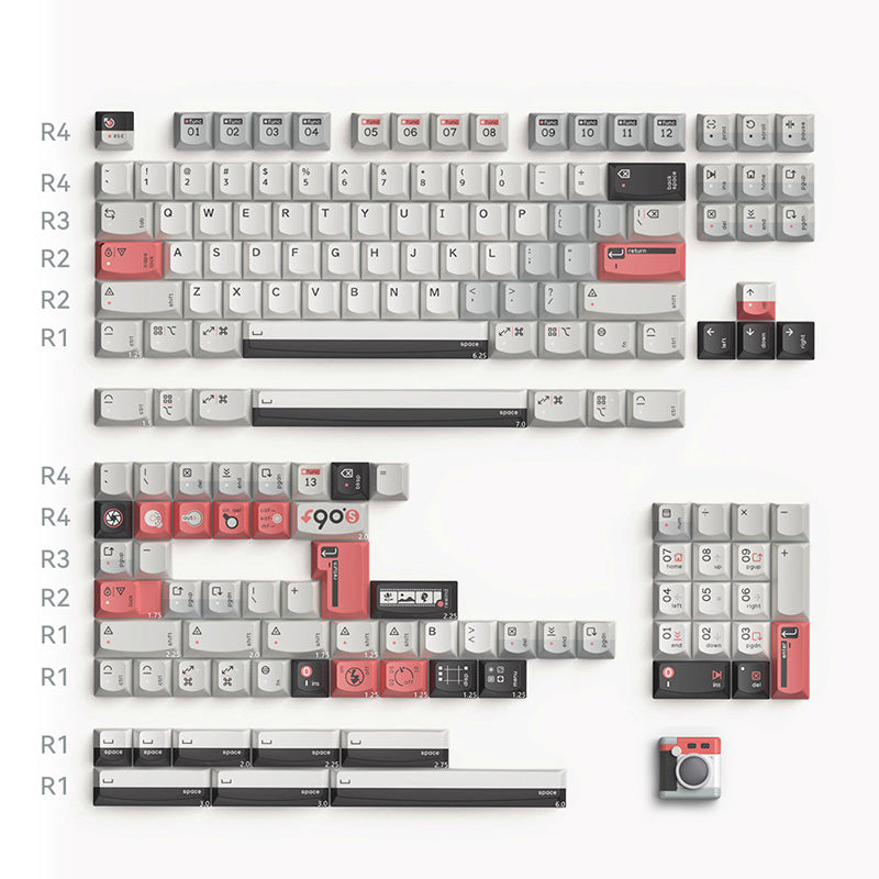 KeyTok Smile Turn To 90's Dye-Sub PBT Keycaps - Thumbnail 3