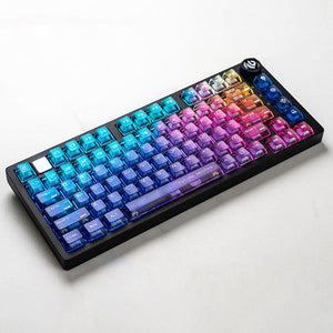 LEOBOG Color Frosted Transparent Keycaps Set Cherry Profile 115 Keys