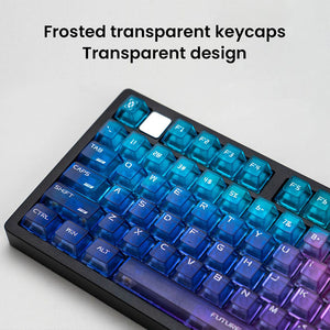 LEOBOG Color Frosted Transparent Keycaps Set Cherry Profile 115 Keys