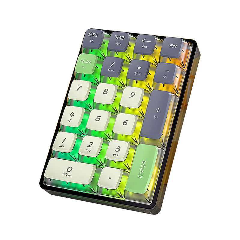 LEOBOG K21 Pudding Keycaps Wireless Number Pad - WhatGeek
