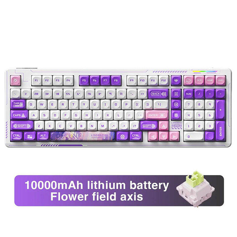 LINGBAO K98 Anime Wireless Mechanical Keyboard Ellinia & Lucynirel