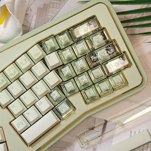 LOERENT Deerwood Whisper Transparent Keycap Set Cherry Profile