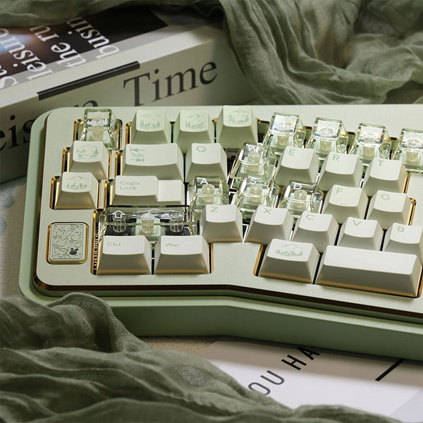 LOERENT Deerwood Whisper Transparent Keycap Set Cherry Profile