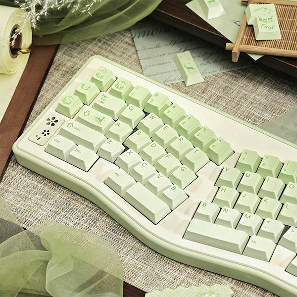 LOERENT Deerwood Whisper Transparent Keycap Set Cherry Profile