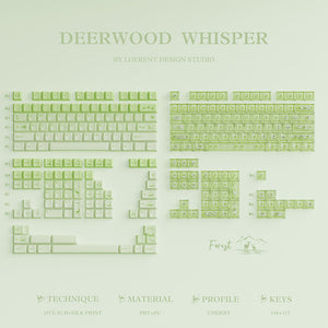 LOERENT Deerwood Whisper Transparent Keycap Set Cherry Profile