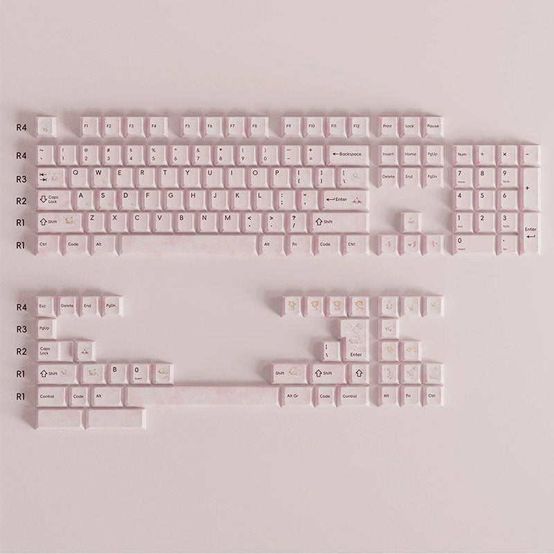 LOERENT Embrace The Moon Keycap Set Cherry Profile 146 Keys