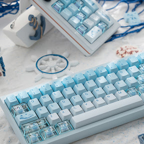 LOERENT Santorini's Cat Keycap Set Cherry Profile 145+26 Keys
