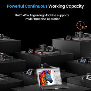 LONGER RAY5 40W Laser Engraver High-Speed Metal & Wood Cutting