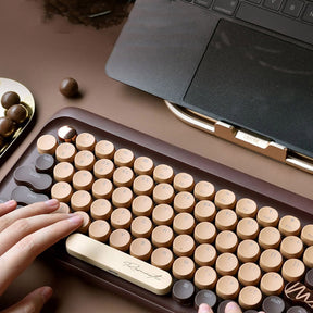 Lofree EH112S DOT Point Bluetooth Chocolate Mechanical Keyboard