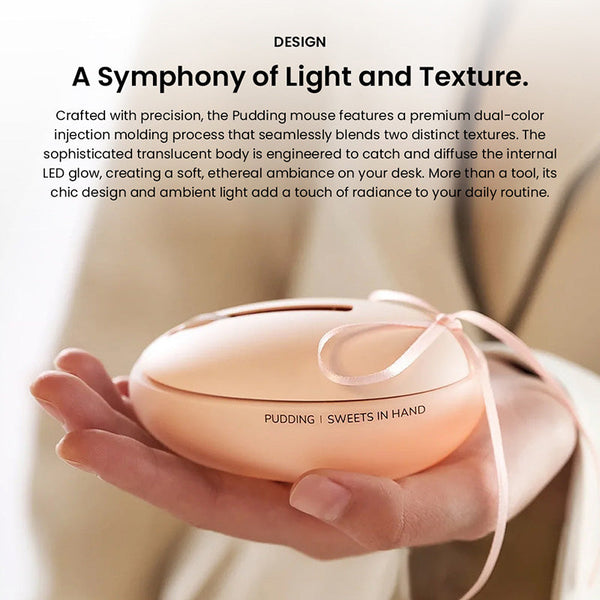 Lofree Pudding Foundation Wireless Mouse LED Lighting Translucent Design