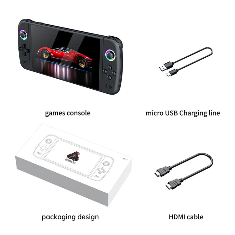 M27 Handheld Game Console 7" Screen Linux OS 30+ Simulators - WhatGeek