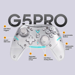 Machenike G5 PRO Controller di gioco ad effetto Hall completo