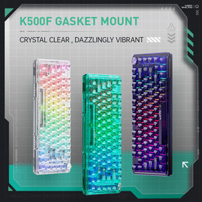 WhatGeek x Machenike K500F-B81 RGB Klare mechanische Tastatur