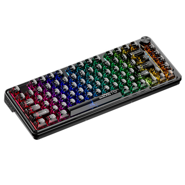 Tastiera meccanica trasparente WhatGeek x Machenike K500F-B81 RGB