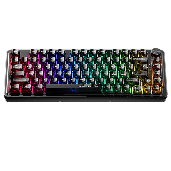Tastiera meccanica trasparente WhatGeek x Machenike K500F-B81 RGB