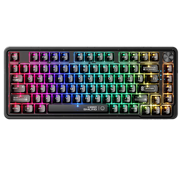 WhatGeek x Machenike K500F-B81 RGB Klare mechanische Tastatur