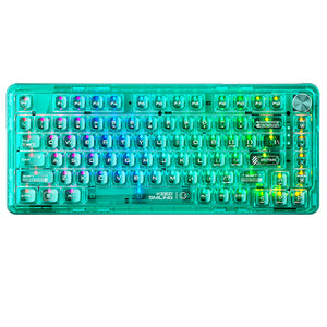 Tastiera meccanica trasparente WhatGeek x Machenike K500F-B81 RGB