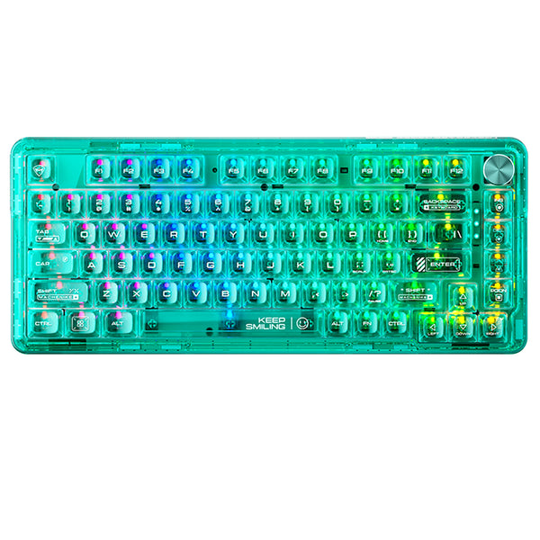 Tastiera meccanica trasparente WhatGeek x Machenike K500F-B81 RGB