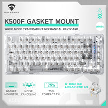 WhatGeek x Machenike K500F-B81 RGB 투명 기계식 키보드