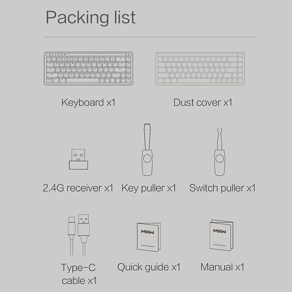 Xiaomi x MIIIW ART Series K19 Kabellose mechanische Tastatur