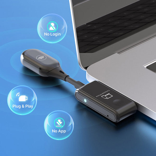 MINIX C1 USB-C to HDMI Wireless Dongle for Laptops, Tablets & iPhone