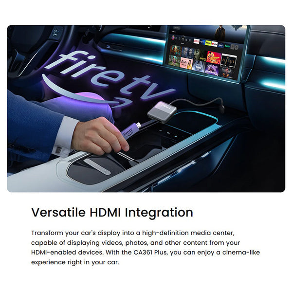 MINIX CA361 Plus Wireless CarPlay & Android Auto Adapter with HDMI