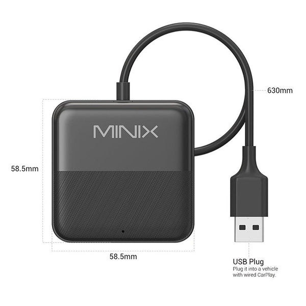 MINIX CA361 Plus Wireless CarPlay & Android Auto Adapter with HDMI
