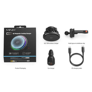 MINIX MCC01 Qi2 Magnetic Cooling Wireless Car Charger