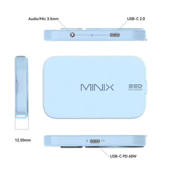 MINIX MSE01 SSD Enclosure with 4TB Support 10Gbps Speed