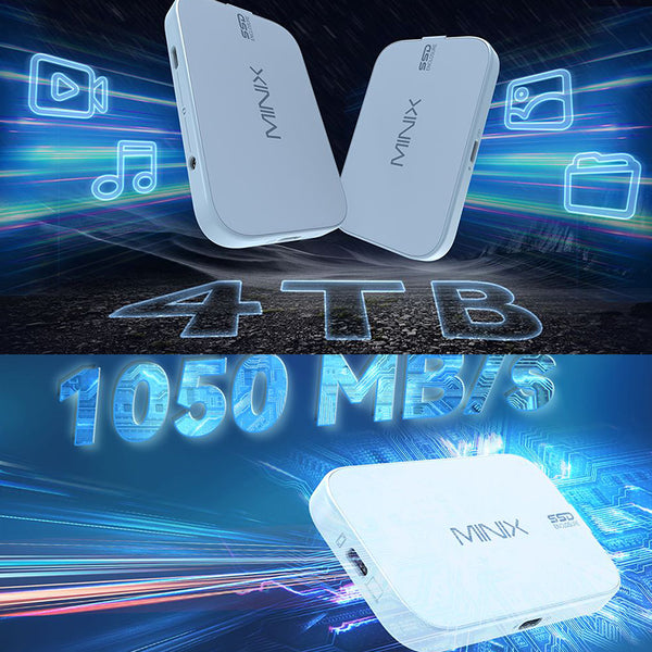 MINIX MSE01 SSD Enclosure with 4TB Support 10Gbps Speed