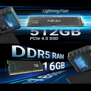 MINIX N512 Mini PC Intel Core i5-12600H