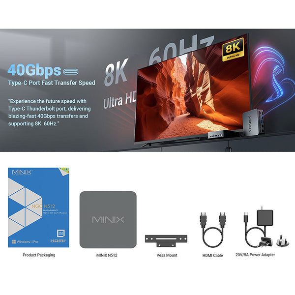MINIX N512 Mini PC Intel Core i5-12600H