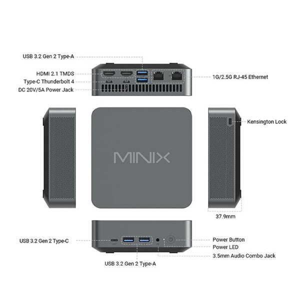 MINIX N512 Mini PC Intel Core i5-12600H