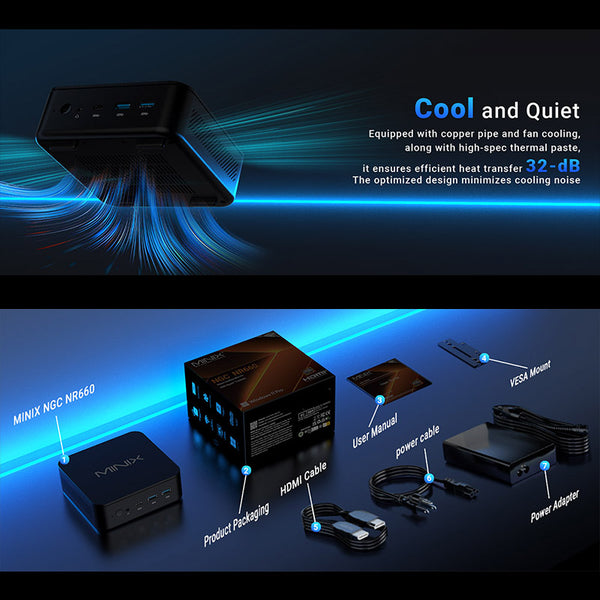 MINIX NR660 Mini PC Ryzen 5 6600H