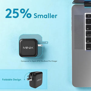 MINIX P3 GaN 4-Port Wall Charger 100W USB-C Fast Charging Adapter