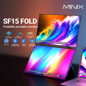 MINIX SF15 15.6" Foldable Portable Dual-Screen Monitor